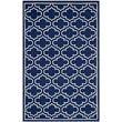 Safavieh Dhurries Navy Contemporary Rug - 6' x 9'