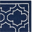 Safavieh Dhurries Navy Contemporary Rug - 6' x 9'