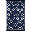 Safavieh Dhurries Navy Contemporary Rug - Runner 2'6