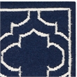 Safavieh Dhurries Navy Contemporary Rug - Runner 2'6