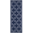 Safavieh Dhurries Navy Contemporary Rug - Runner 2'6
