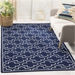 Safavieh Dhurries Navy Contemporary Rug - Square 7'