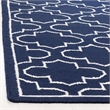 Safavieh Dhurries Navy Contemporary Rug - Square 7'