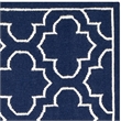 Safavieh Dhurries Navy Contemporary Rug - Square 7'