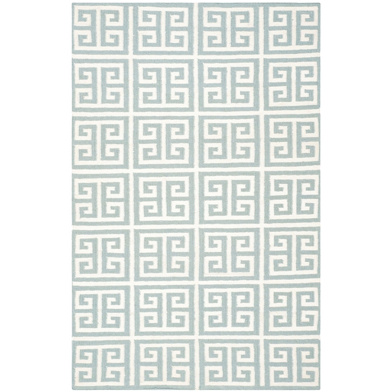 Safavieh Dhurries Blue Contemporary Rug - 4' x 6'