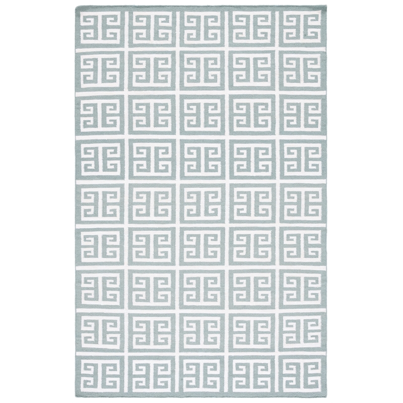 Safavieh Dhurries Blue Contemporary Rug - 5' x 8'