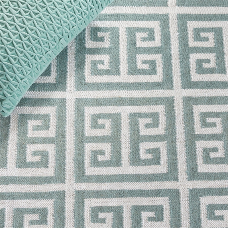 Safavieh Dhurries Blue Contemporary Rug - 5' x 8'