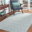 Safavieh Dhurries Blue Contemporary Rug - 6' x 9'