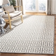 Safavieh Dhurries Grey Contemporary Rug - 4' x 6'
