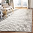Safavieh Dhurries Grey Contemporary Rug - 6' x 9'
