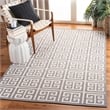 Safavieh Dhurries Grey Contemporary Rug - 8' x 10'