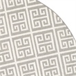Safavieh Dhurries Grey Contemporary Rug - Round 7'