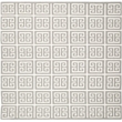 Safavieh Dhurries Grey Contemporary Rug - Square 7'