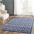 Safavieh Dhurries Navy Contemporary Rug - 9' x 12'
