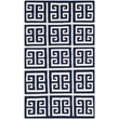 Safavieh Dhurries Navy Contemporary Rug - Runner 2'6