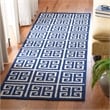 Safavieh Dhurries Navy Contemporary Rug - Runner 2'6