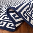 Safavieh Dhurries Navy Contemporary Rug - Runner 2'6