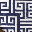Safavieh Dhurries Navy Contemporary Rug - Runner 2'6