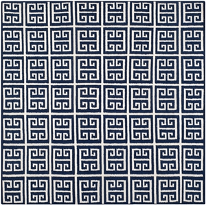 Safavieh Dhurries Navy Contemporary Rug - Square 7'