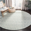 Safavieh Dhurries Navy Contemporary Rug - Square 7'