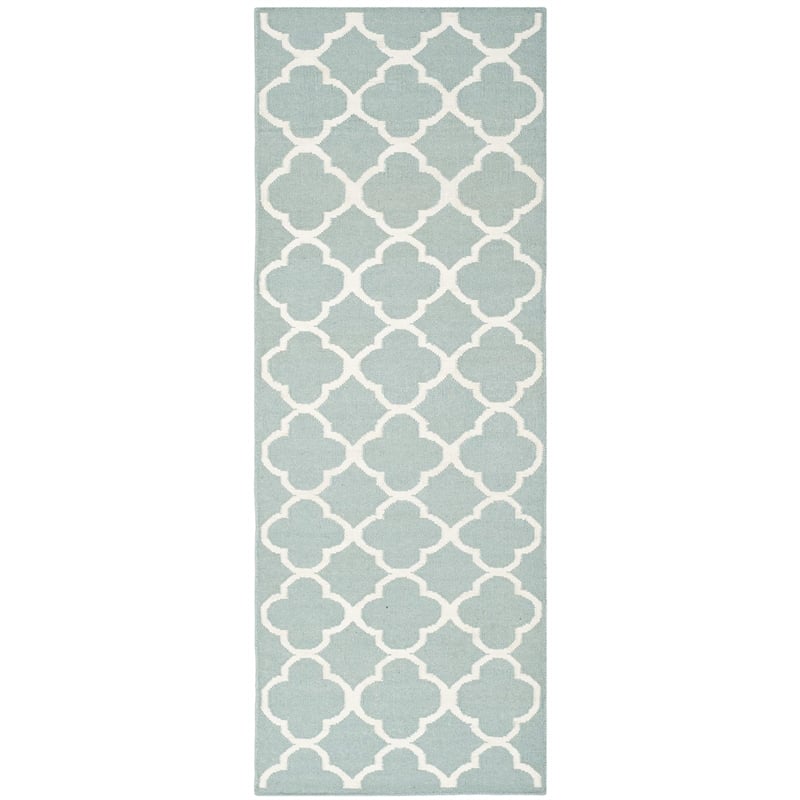 Safavieh Dhurries Blue Contemporary Rug - 2'6