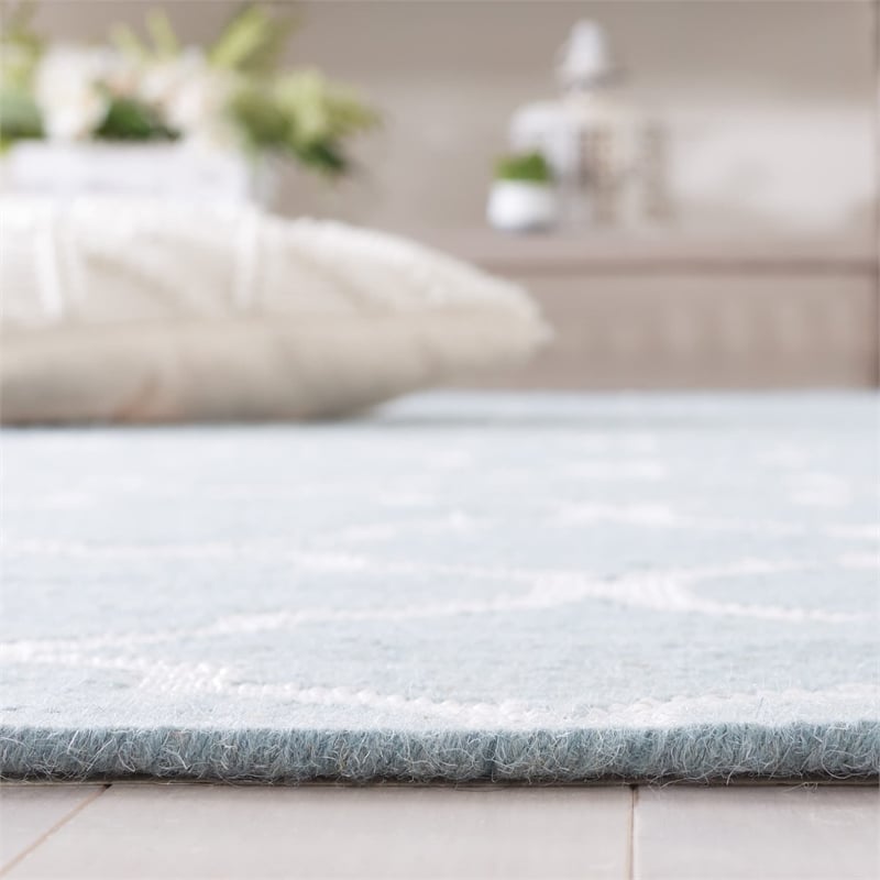 Safavieh Dhurries Blue Contemporary Rug - 2'6