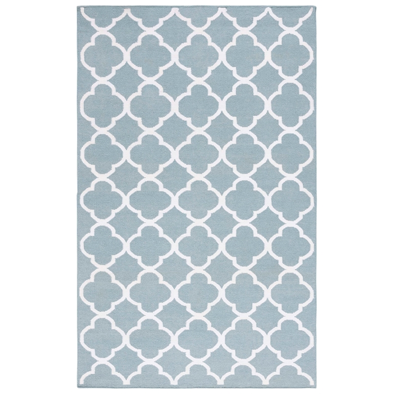 Safavieh Dhurries Blue Contemporary Rug - 4' x 6'