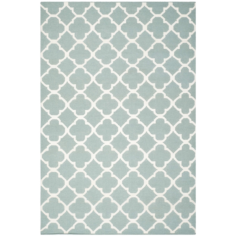 Safavieh Dhurries Blue Contemporary Rug - 5' x 8'