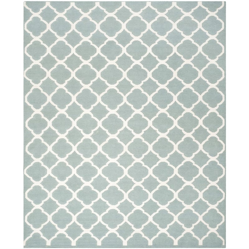 Safavieh Dhurries Blue Contemporary Rug - 8' x 10'