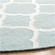 Safavieh Dhurries Blue Contemporary Rug - Round 7'