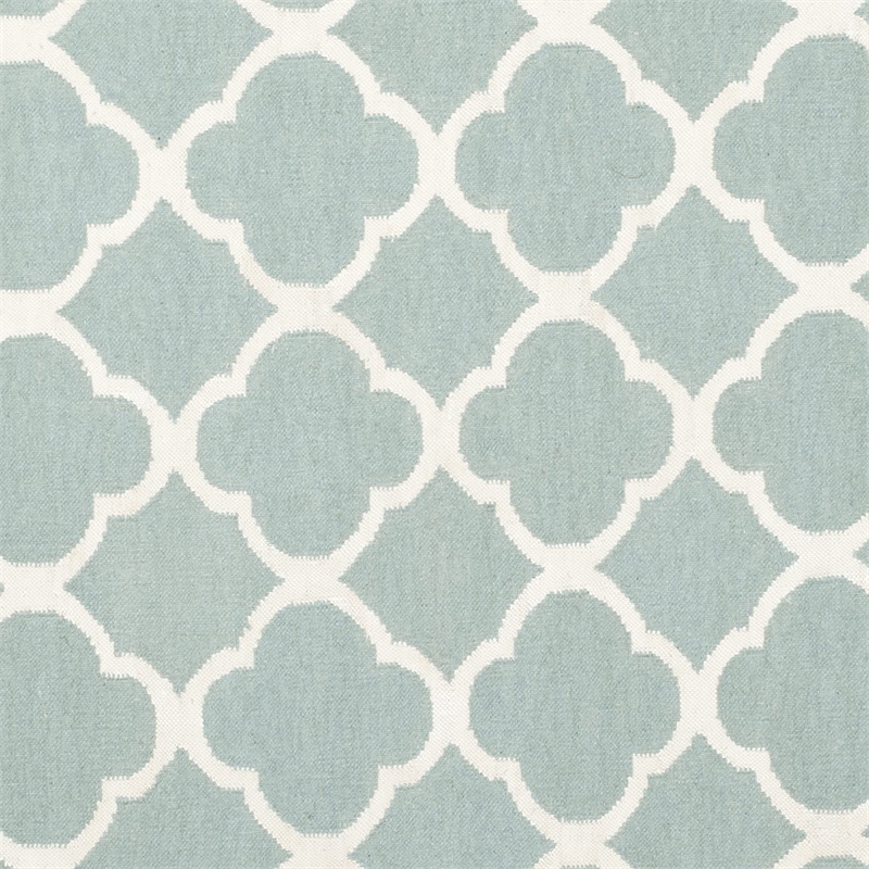 Safavieh Dhurries Blue Contemporary Rug - Round 7'