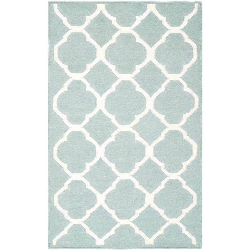 Safavieh Dhurries Blue Contemporary Rug - Runner 2'6