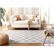 Safavieh Dhurries Grey Contemporary Rug - 6' x 9'