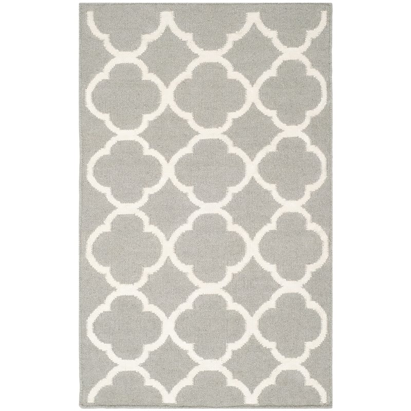Safavieh Dhurries Grey Contemporary Rug - Runner 2'6