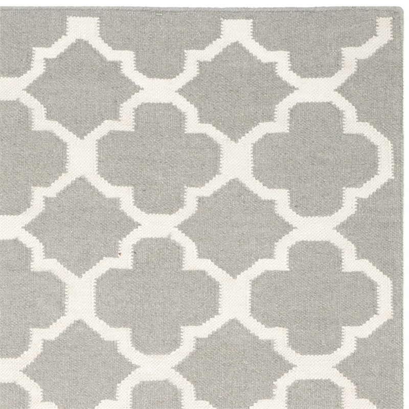 Safavieh Dhurries Grey Contemporary Rug - Runner 2'6