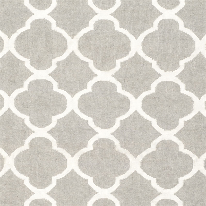 Safavieh Dhurries Grey Contemporary Rug - Square 7'