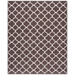 Safavieh Dhurries Brown Contemporary Rug - 6' x 9'
