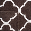 Safavieh Dhurries Brown Contemporary Rug - 6' x 9'
