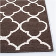 Safavieh Dhurries Brown Contemporary Rug - 8' x 10'