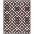 Safavieh Dhurries Brown Contemporary Rug - 9' x 12'