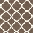 Safavieh Dhurries Brown Contemporary Rug - Round 7'