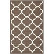Safavieh Dhurries Brown Contemporary Rug - Runner 2'6