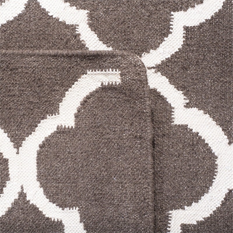 Safavieh Dhurries Brown Contemporary Rug - Runner 2'6