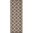 Safavieh Dhurries Brown Contemporary Rug - Runner 2'6