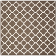 Safavieh Dhurries Brown Contemporary Rug - Square 7'