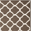 Safavieh Dhurries Brown Contemporary Rug - Square 7'