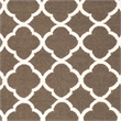 Safavieh Dhurries Brown Contemporary Rug - Square 7'