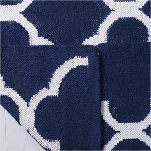 Safavieh Dhurries Navy Contemporary Rug - 3' x 5'