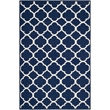 Safavieh Dhurries Navy Contemporary Rug - 4' x 6'