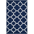 Safavieh Dhurries Navy Contemporary Rug - Runner 2'6